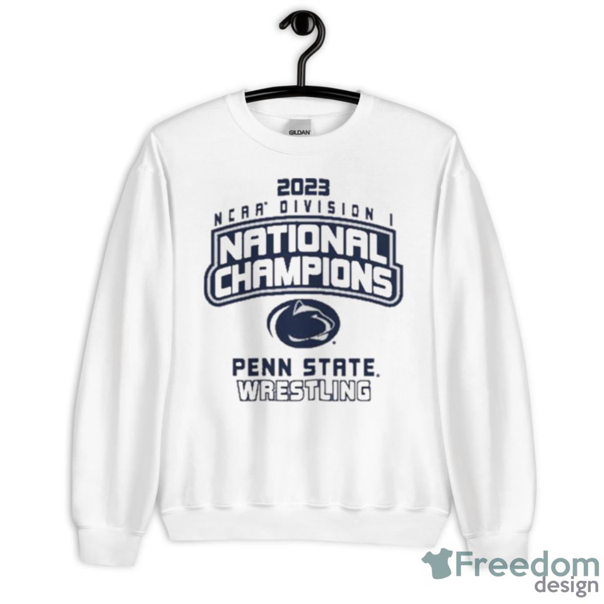 2023 Wrestling NCAA National Champions Penn State Shirt - Unisex Heavy Blend Crewneck Sweatshirt