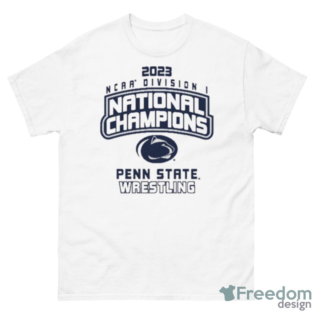 2023 Wrestling NCAA National Champions Penn State Shirt - 500 Men’s Classic Tee Gildan