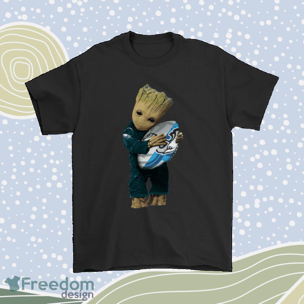 3d Groot I Love Philadelphia Eagles Nfl Football Shirt Product Photo 1