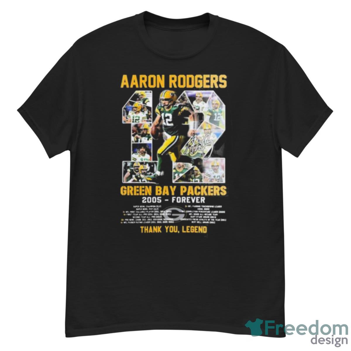 Men's Aaron Rodgers Green Bay Packers I Love Gold T-Shirt Size: Small