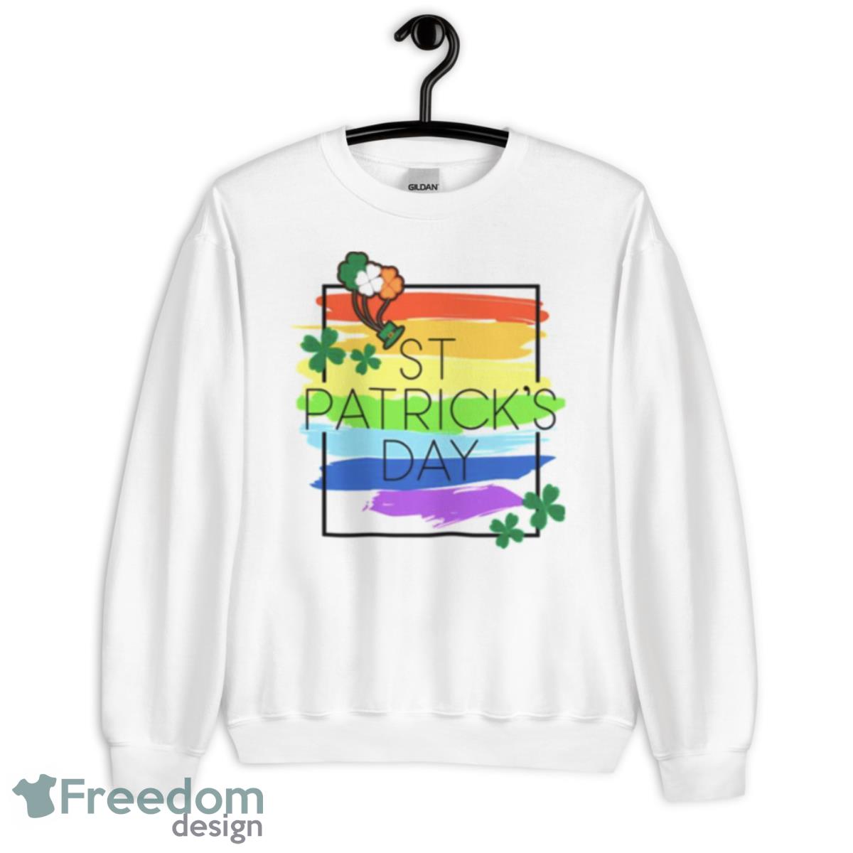 Aesthetic Design St Patrick’s Day Shirt - Unisex Heavy Blend Crewneck Sweatshirt