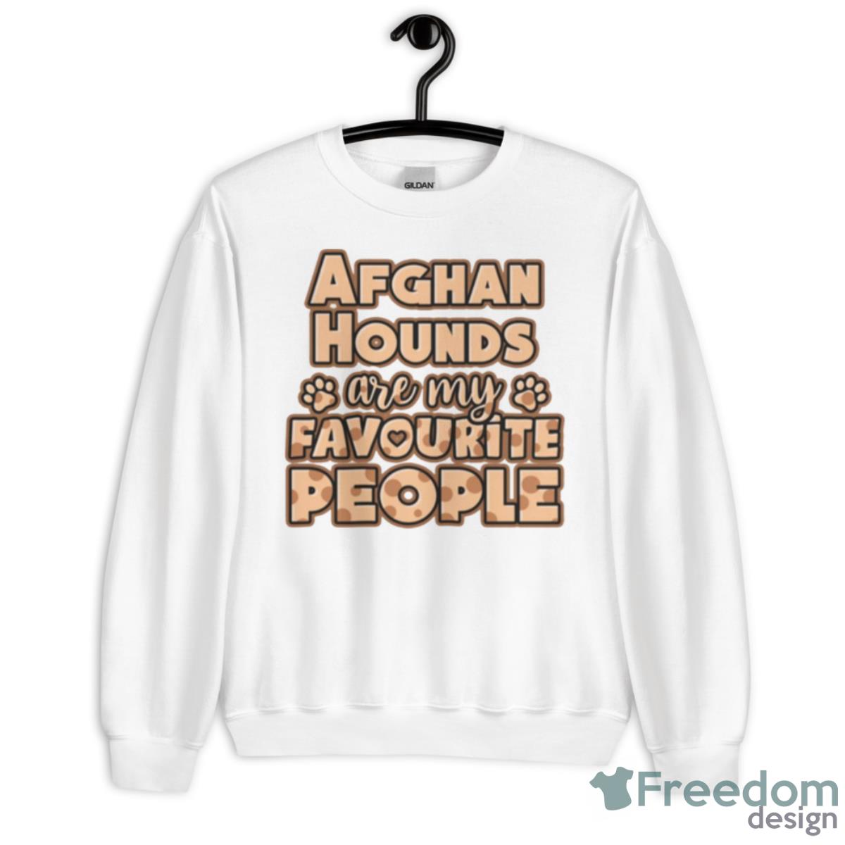 Afghan Hound Are My Favourite People Shirt - Unisex Heavy Blend Crewneck Sweatshirt