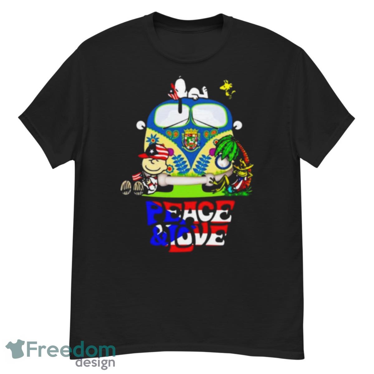 Age Peace And Love Puerto Rico Snoopy Shirt - G500 Men’s Classic T-Shirt