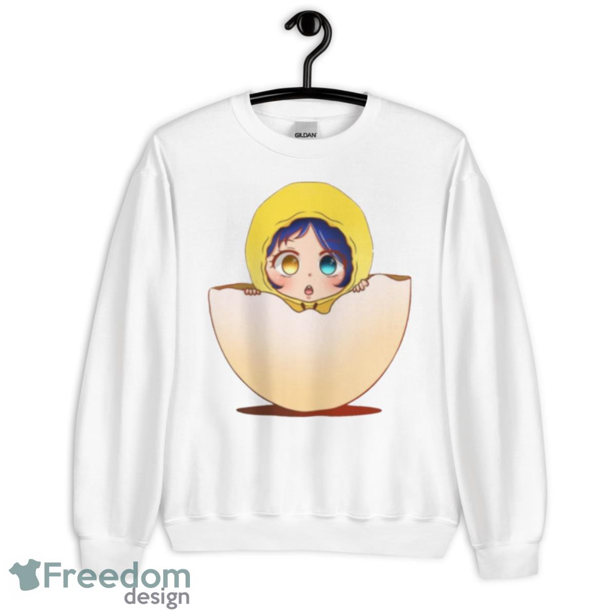 Ai Ohto In A Egg Shell Wonder Egg Priority Shirt - Unisex Heavy Blend Crewneck Sweatshirt