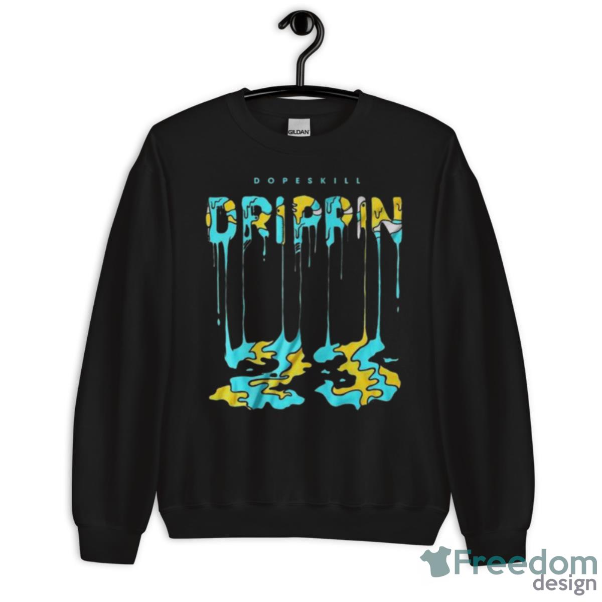 Aqua 5s DopeSkill Drippin Shirt