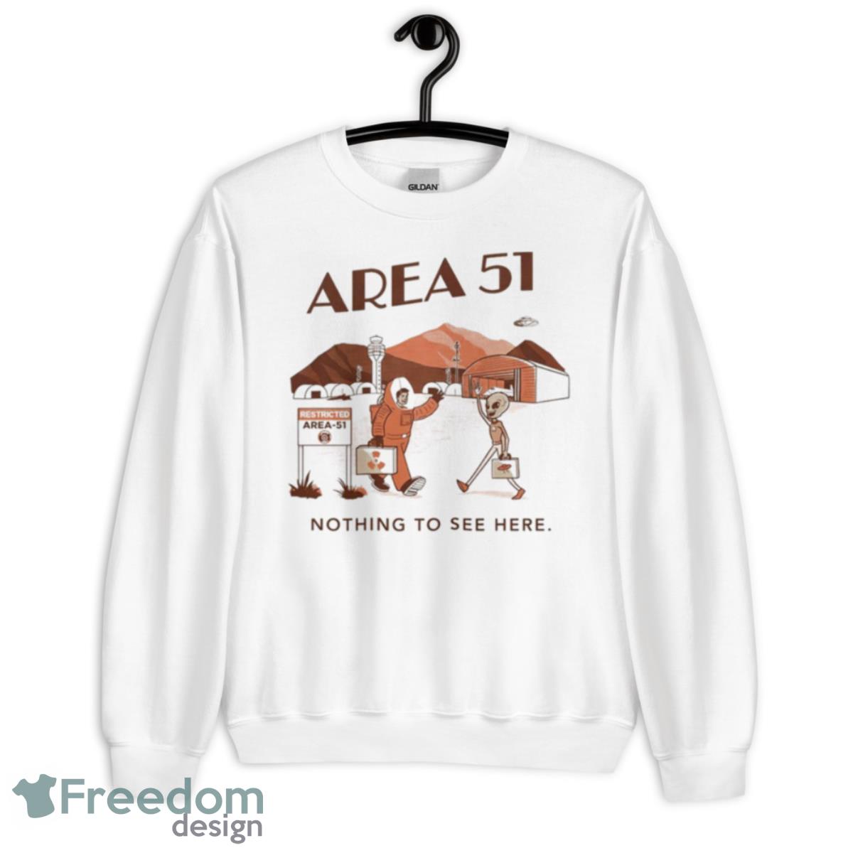 Area 51 Nothing To See Here Shirt - Unisex Heavy Blend Crewneck Sweatshirt