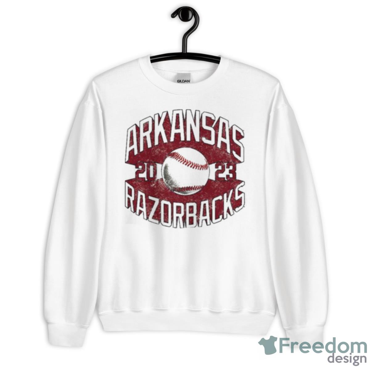 Arkansas Razorbacks 2023 Basketball Retro Shirt - Unisex Heavy Blend Crewneck Sweatshirt