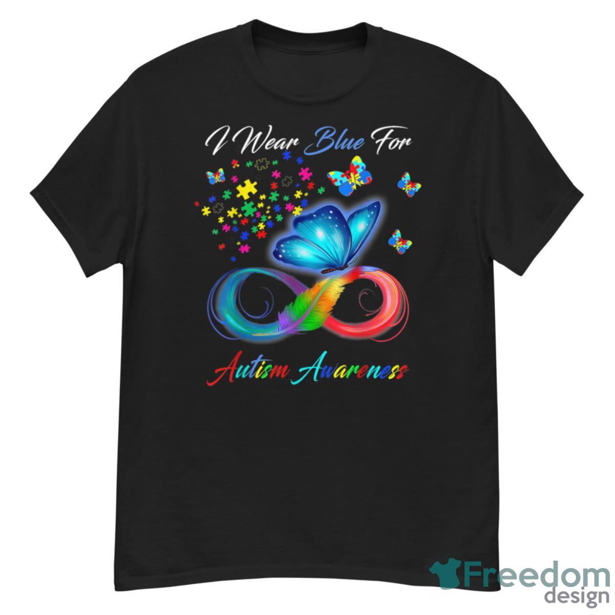 Autism Awareness I Wear Blue For Autism Family Support Shirt - G500 Men’s Classic T-Shirt