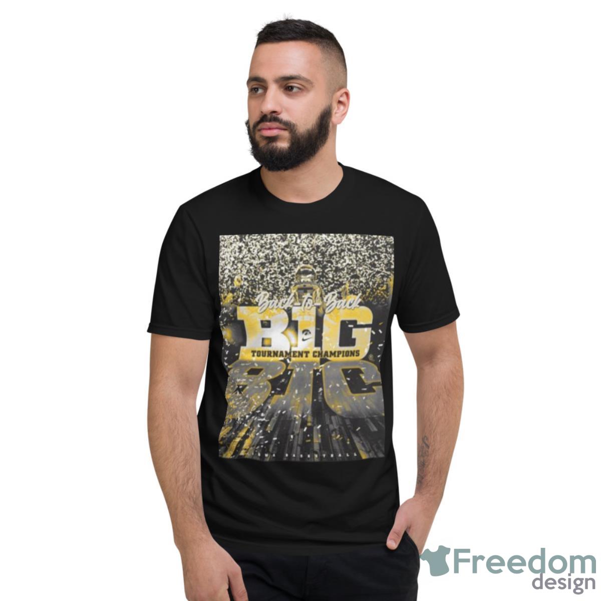 Back To Back 2023 Big Ten Tournament Champions Iowa Women’s Basketball Shirt Product Photo 2