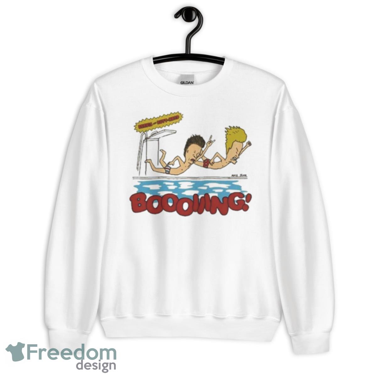 Beavis And Butt Head Boooiiing Shirt - Unisex Heavy Blend Crewneck Sweatshirt