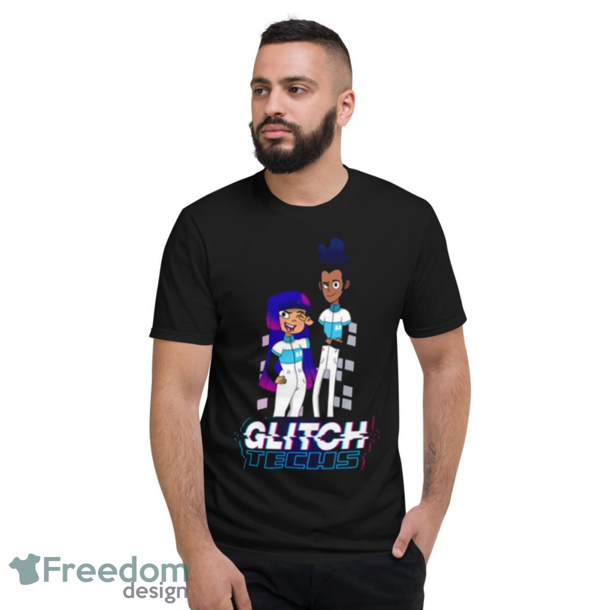 Best Glitch Techs Animated Team Shirt - Short Sleeve T-Shirt