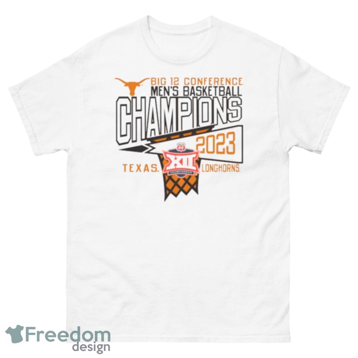 Big 12 Conference Men’s Basketball Champions Texas Longhorns 2023 Shirt - 500 Men’s Classic Tee Gildan