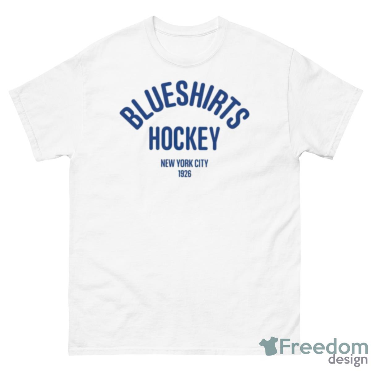 Blueshirts Hockey New York City 1926 Shirt - 500 Men’s Classic Tee Gildan