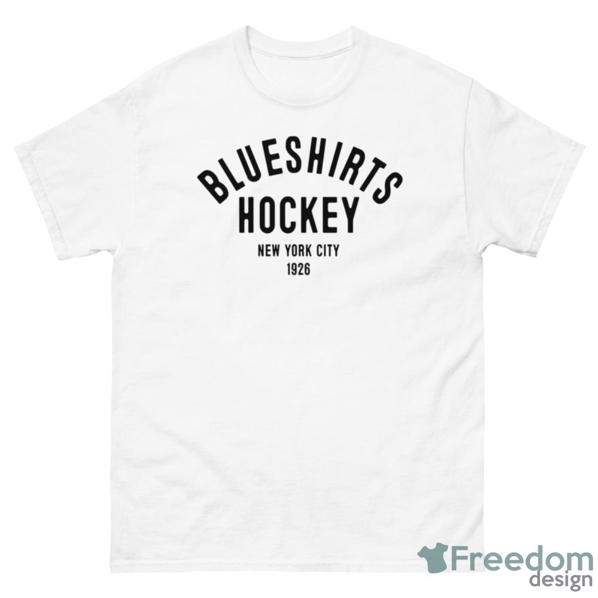 Blueshirts Hockey New Your City 1926 Shirt - 500 Men’s Classic Tee Gildan