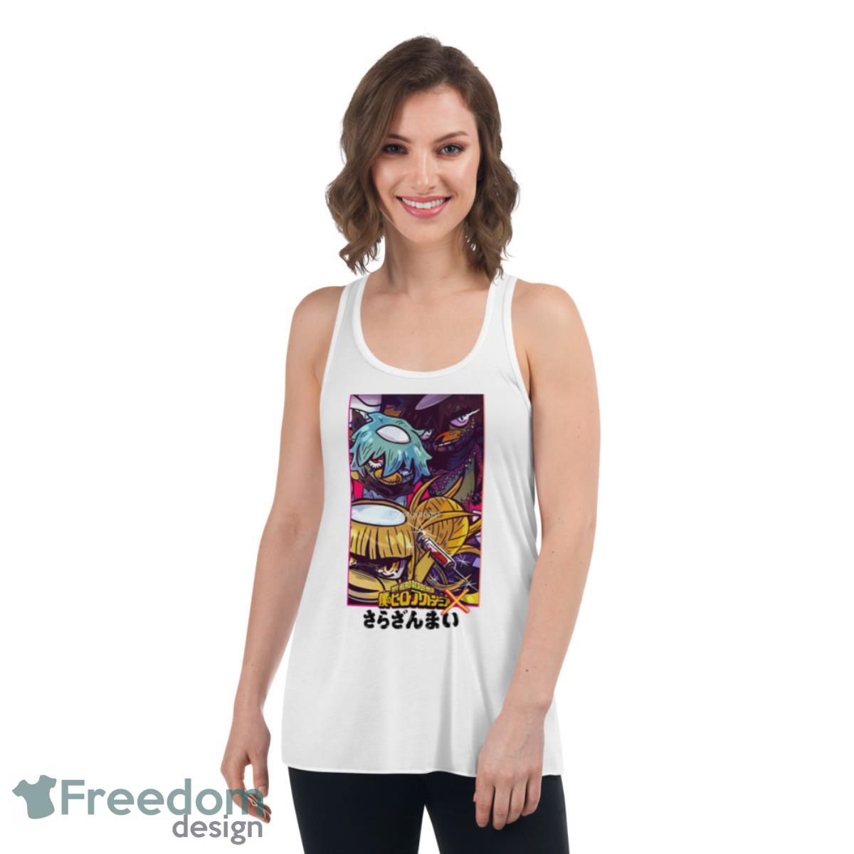 Bnha X Sarazanmai League Of Kappas Shirt - Womens Flowy Racerback Tank Bnha X Sarazanmai League Of Kappas Shirt - Womens Flowy Racerback Tank