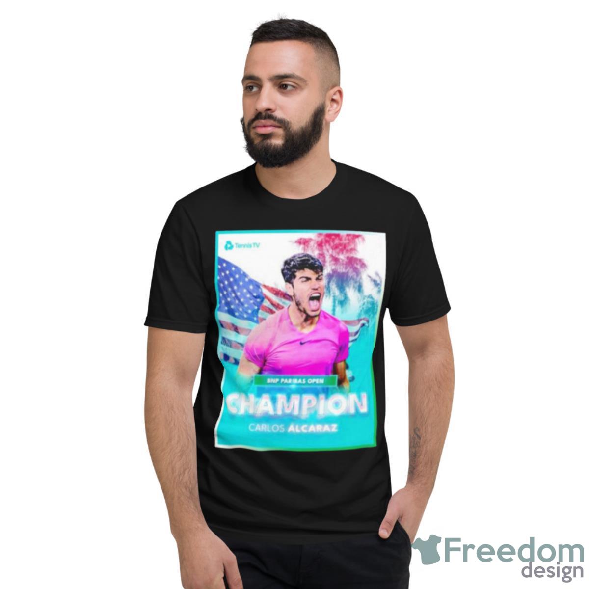 Bnp Paribas Open Champion Carlos Alcaraz Shirt - Short Sleeve T-Shirt