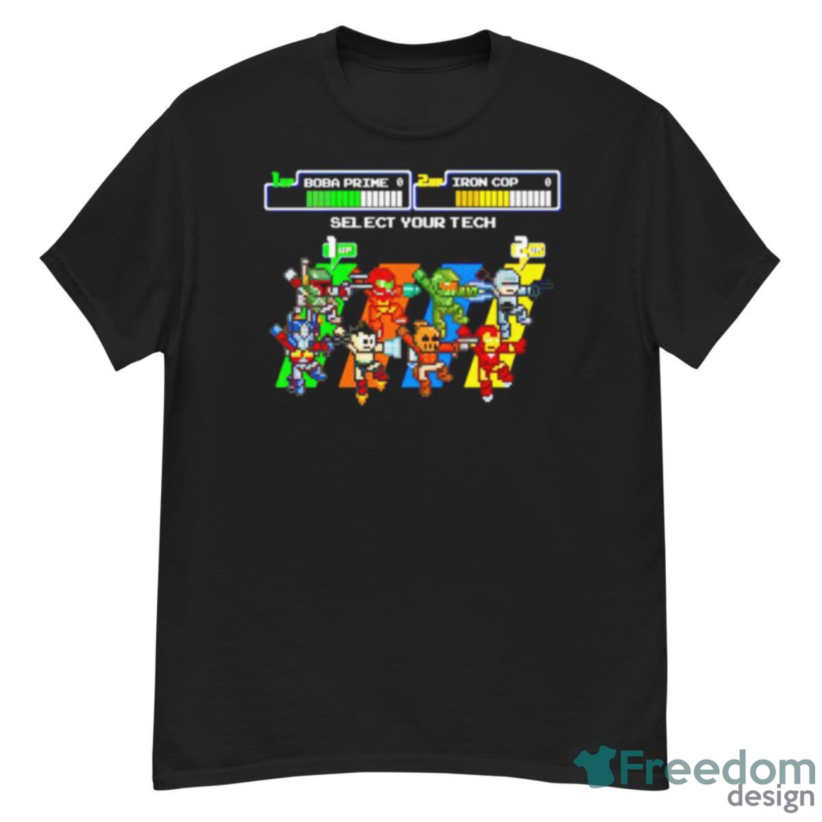 Boba Prime Vs Iron Cop Select Your Tech Shirt - G500 Men’s Classic T-Shirt