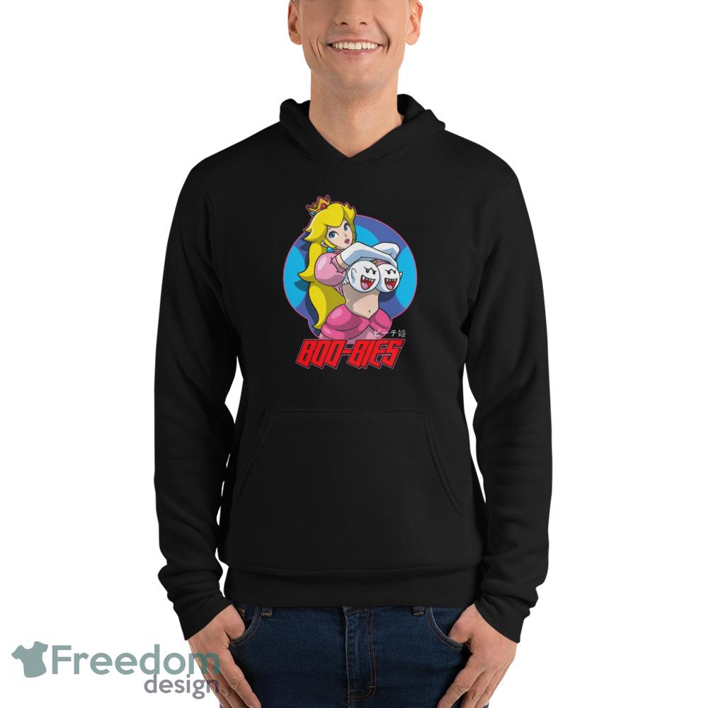 BOO BIES PEACH funny humorous smile shirt - Unisex Fleece Pullover Hoodie BOO BIES PEACH funny humorous smile shirt - Unisex Fleece Pullover Hoodie