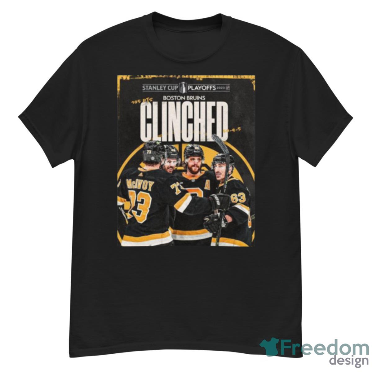 Boston Bruins Stanley Cup Playoffs 2023 Clinched Shirt - G500 Men’s Classic T-Shirt