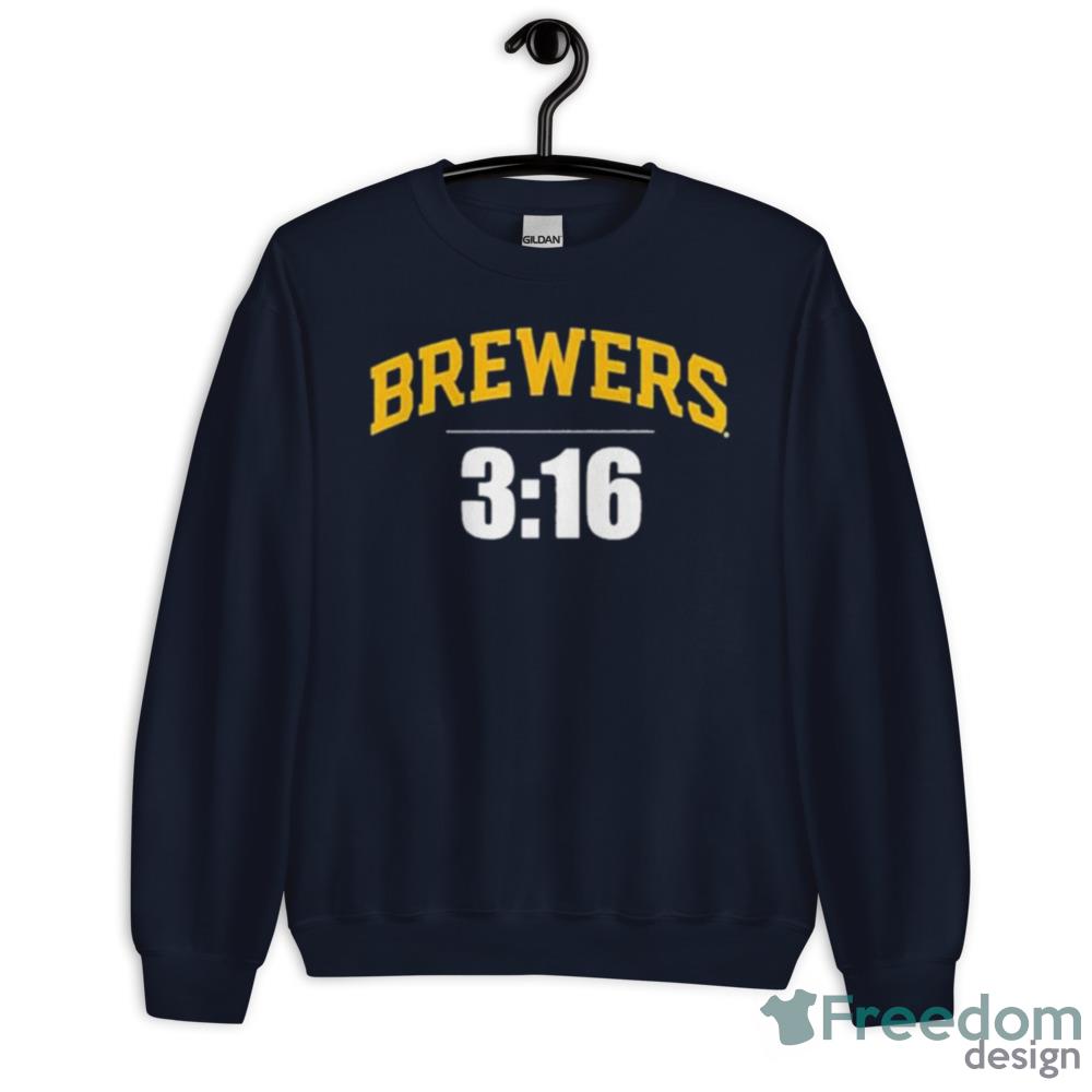 Branded 3 16 Stone Cold Steve Austin Milwaukee Brewers Fanatics Shirt