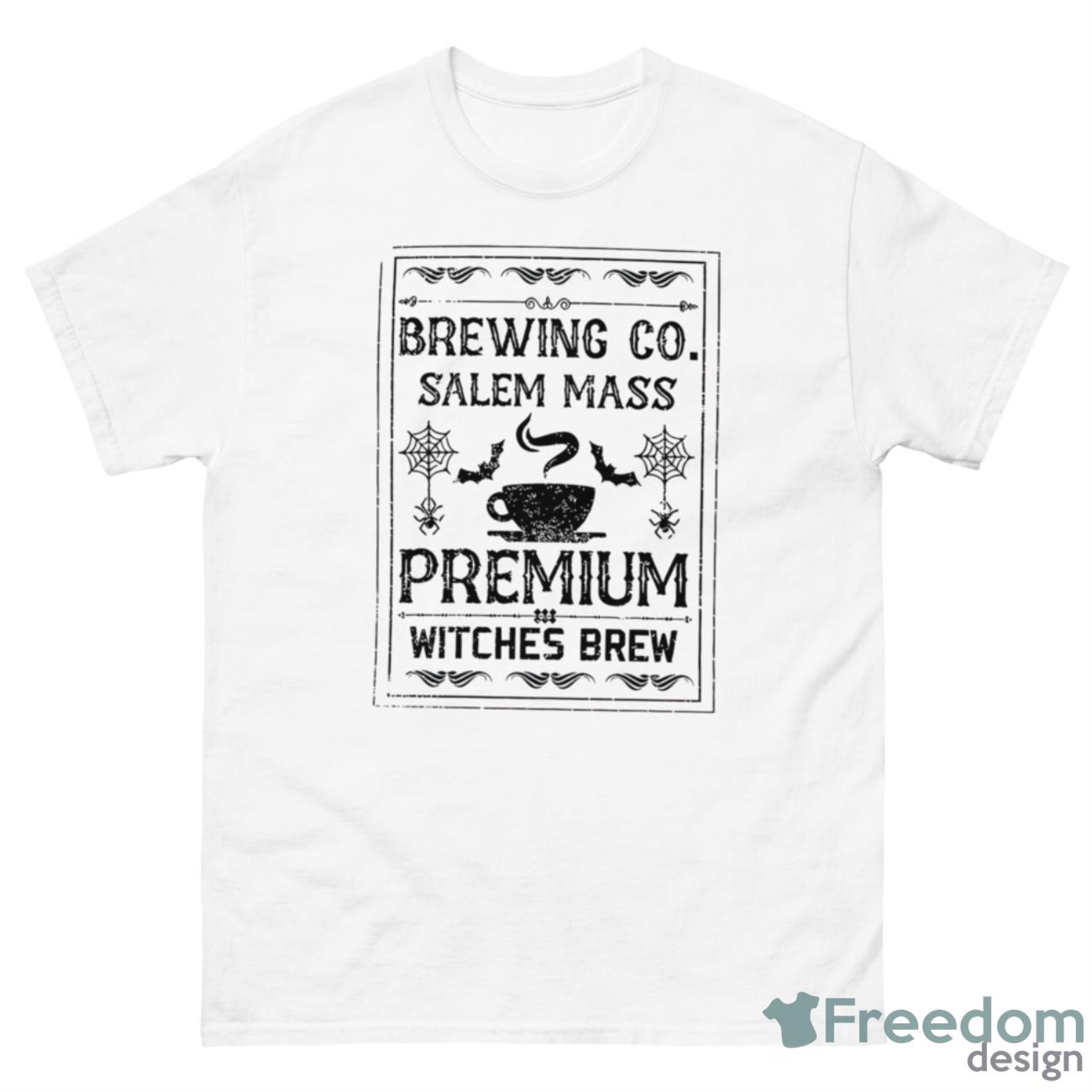 Brewing Co Salem Mass Premium Witches Brew Shirt - 500 Men’s Classic Tee Gildan