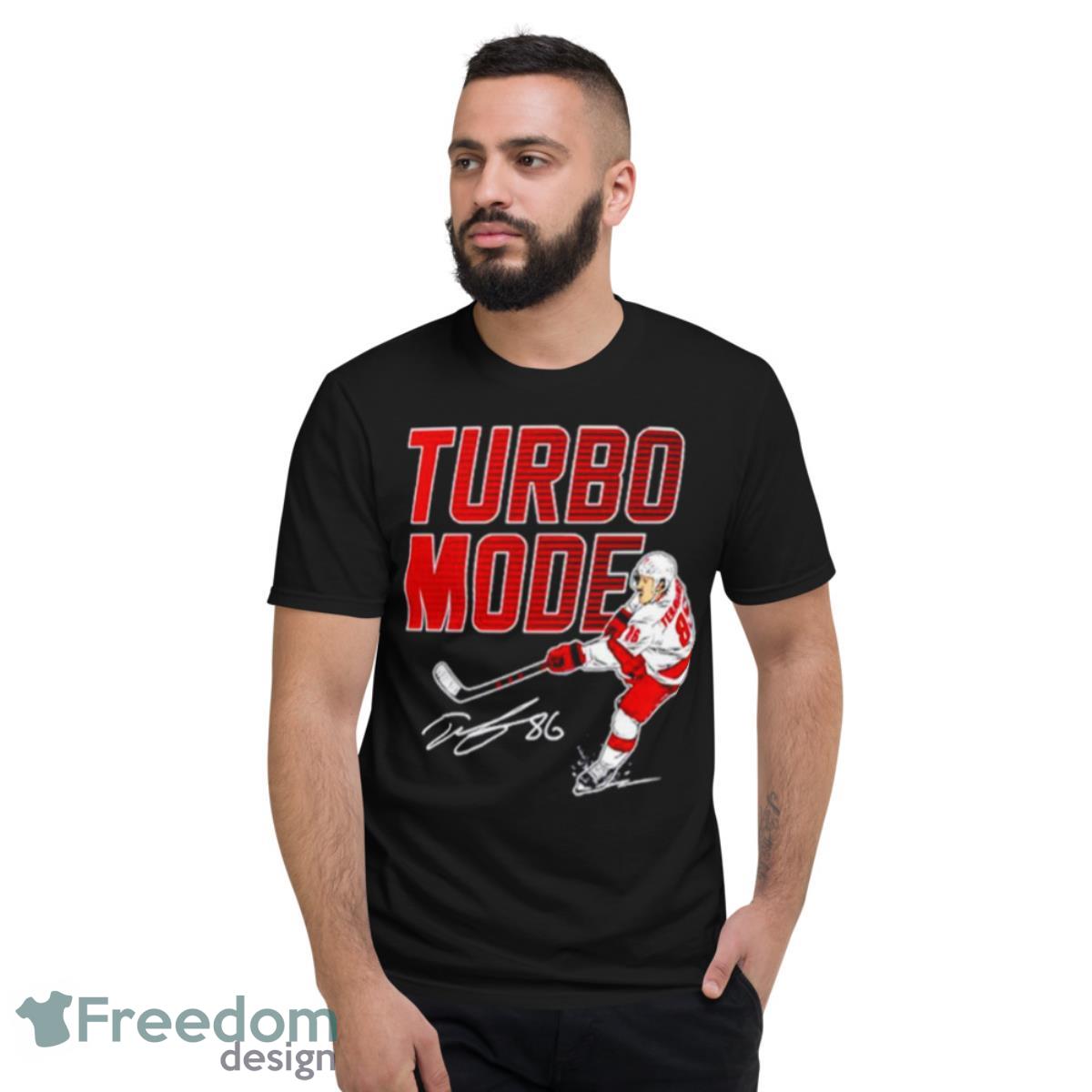 Carolina Hurricanes Teuvo Teravainen Turbo Mode Shirt - Short Sleeve T-Shirt