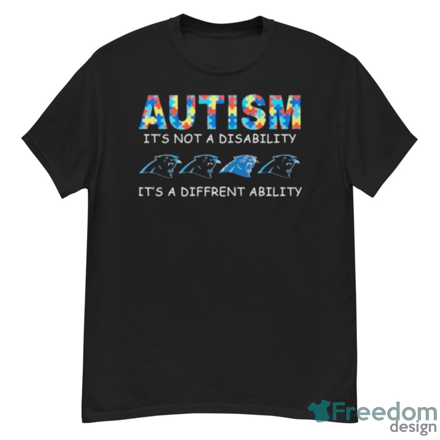 Carolina Panthers Autism It’s Not A Disability It’s A Different Ability Shirt - G500 Men’s Classic T-Shirt