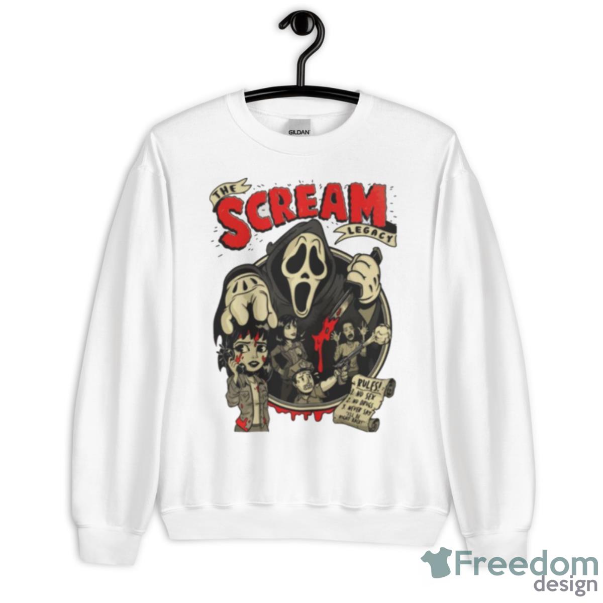 Cartoon Design Scream Vi Reyro Shirt - Unisex Heavy Blend Crewneck Sweatshirt