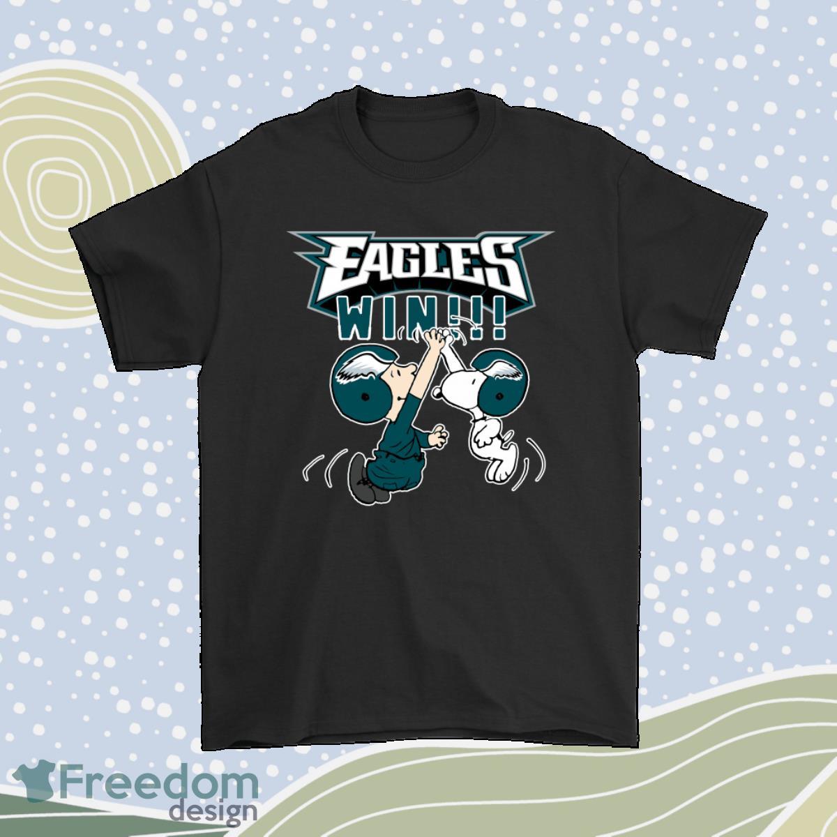 Charlie Snoopy High Five Philadelphia Eagles Win Nfl Shirt Product Photo 1