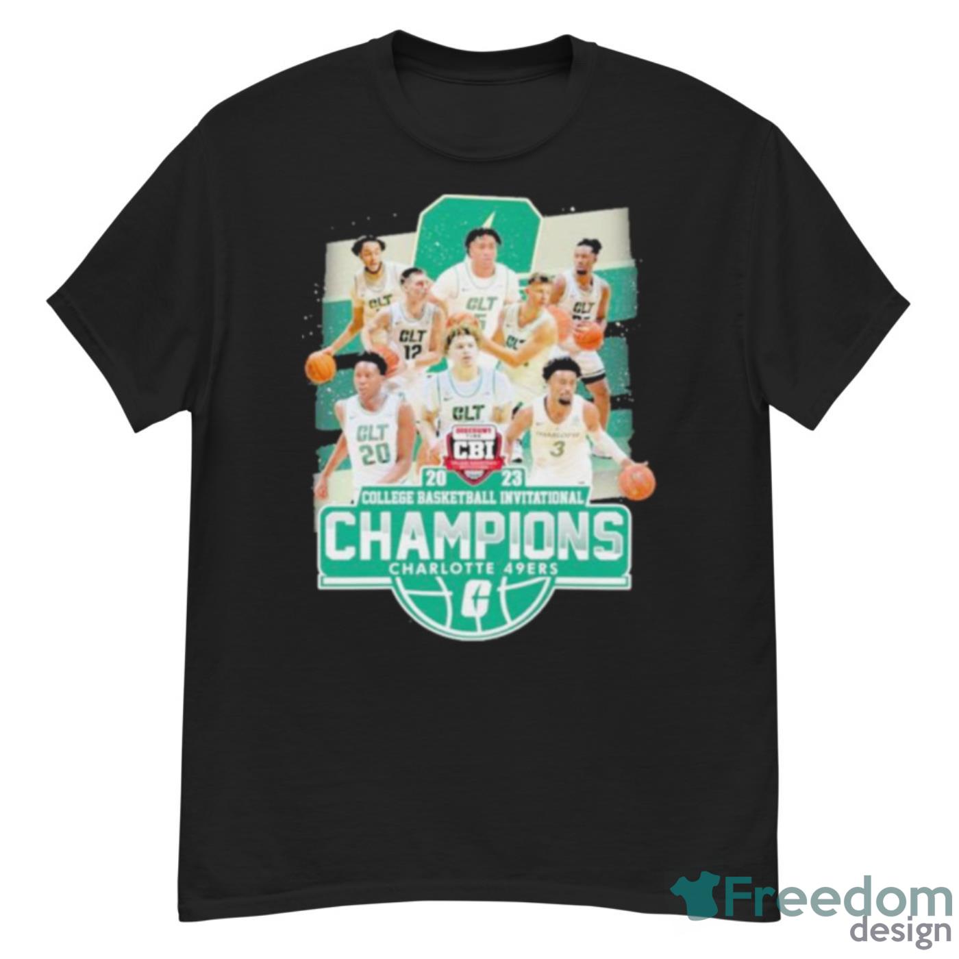 Charlotte 49ers 2023 College Basketball Invitational Champions Shirt - G500 Men’s Classic T-Shirt