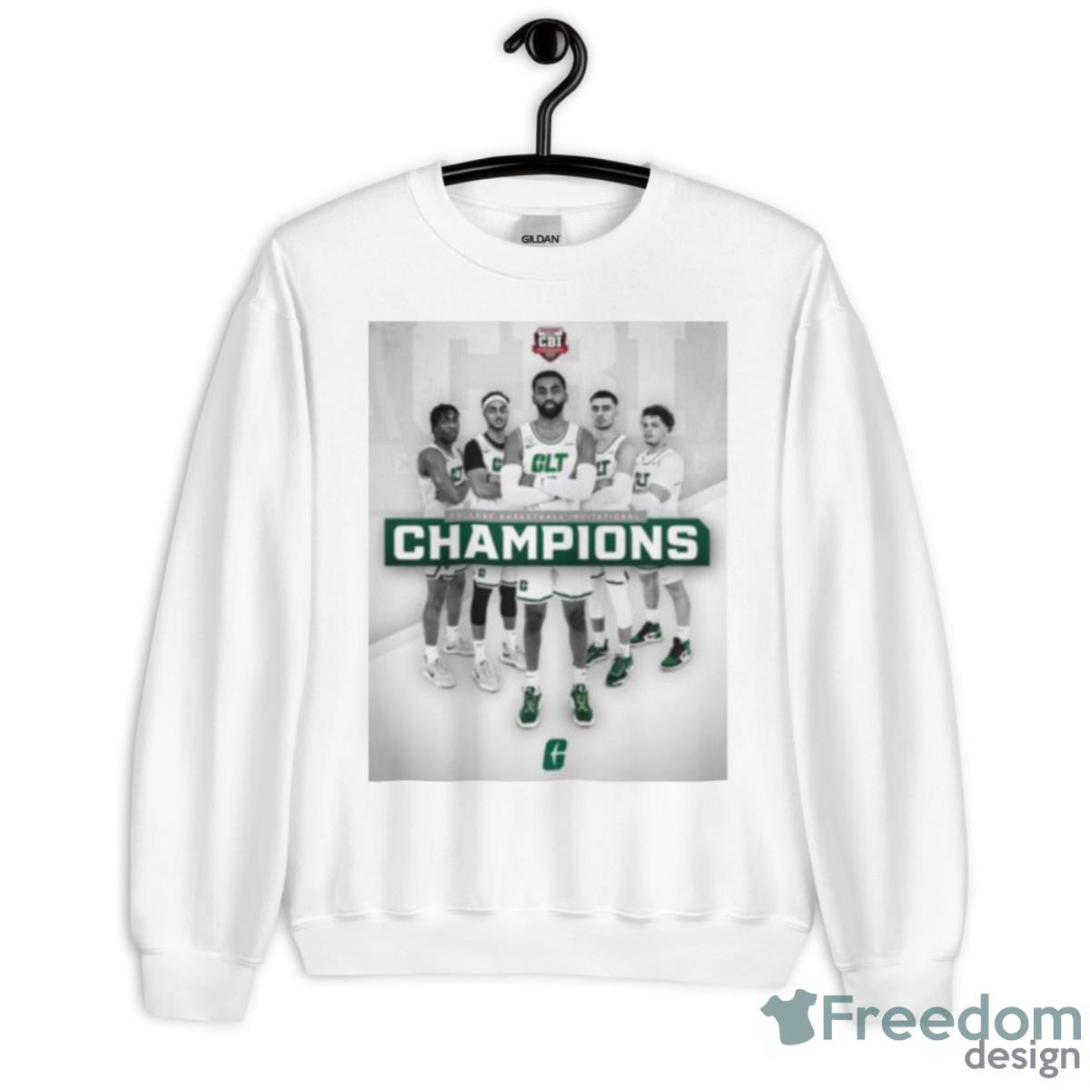 Charlotte 49ers Men’s Basketball 2023 CBI Champions Shirt - Unisex Heavy Blend Crewneck Sweatshirt