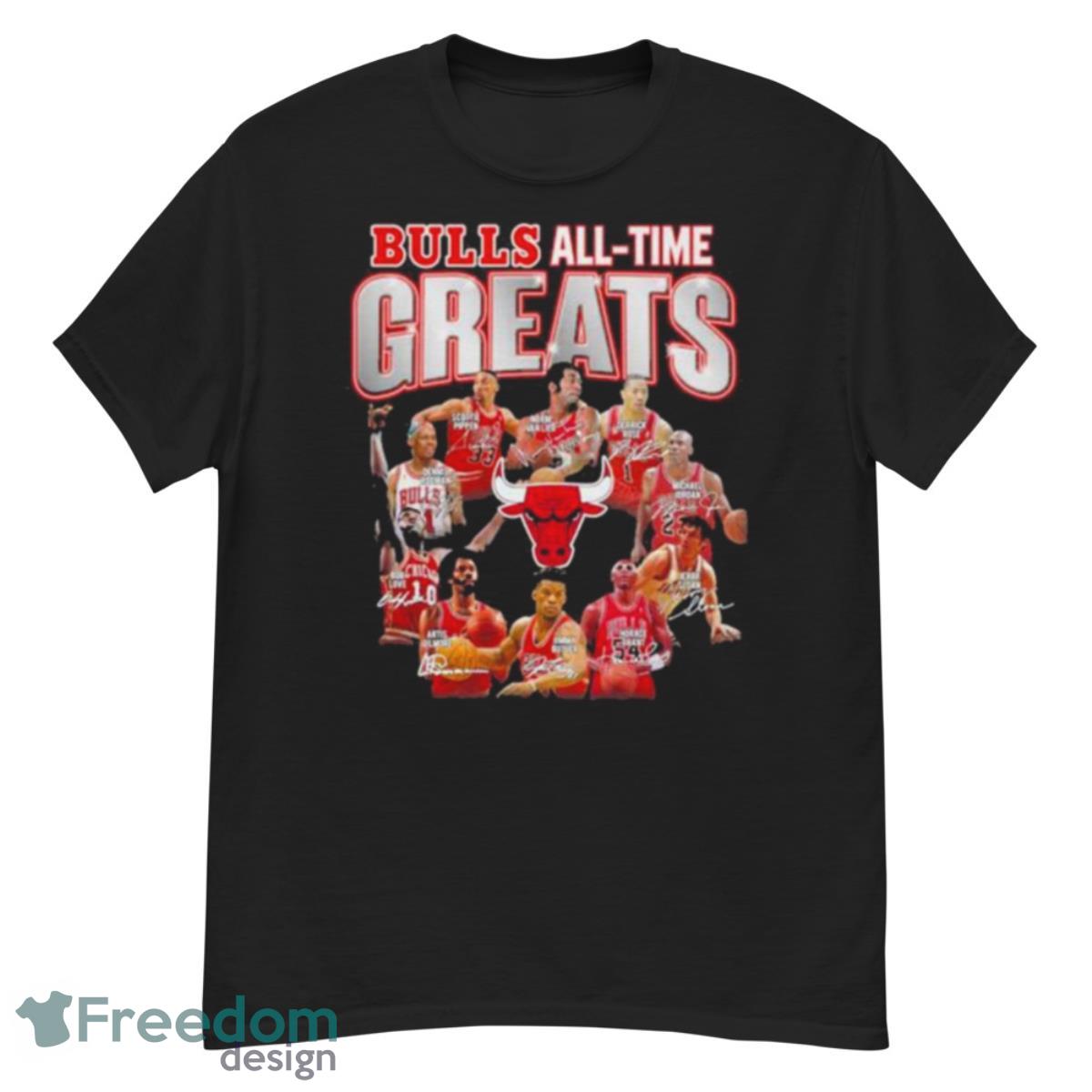 Chicago Bulls All Time Greats Legends Signatures Shirt - G500 Men’s Classic T-Shirt