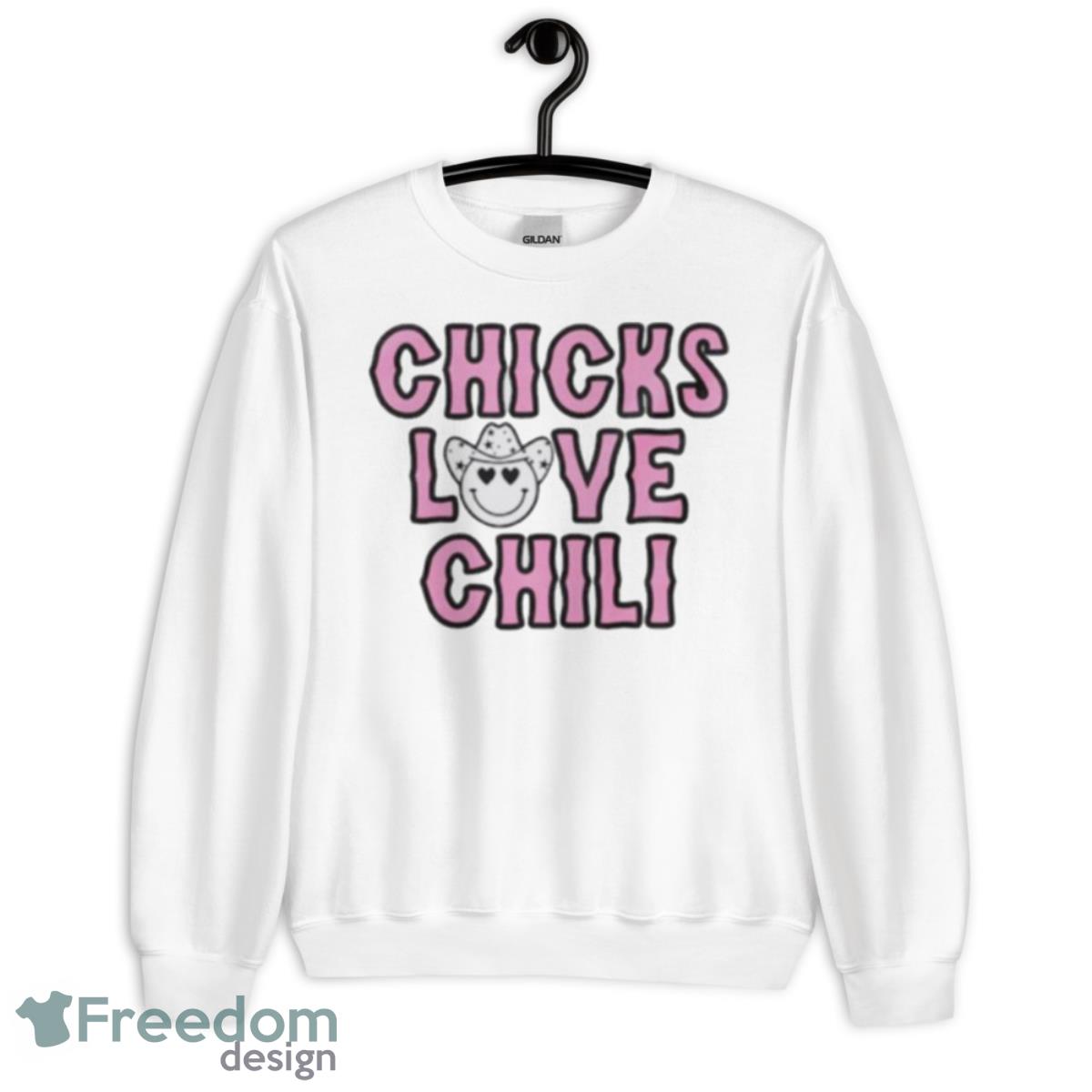 Chicks Love Chili Shirt - Unisex Heavy Blend Crewneck Sweatshirt