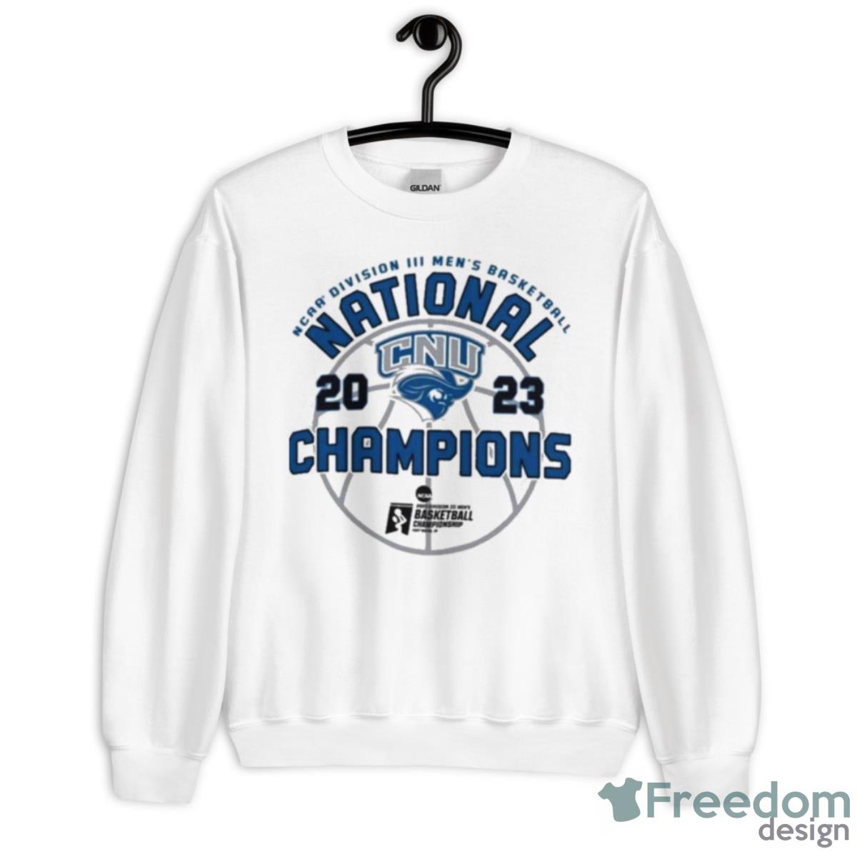 Christpher Newport University Captains Men’s Basketball 2023 NCAA Division III National Champions Shirt - Unisex Heavy Blend Crewneck Sweatshirt