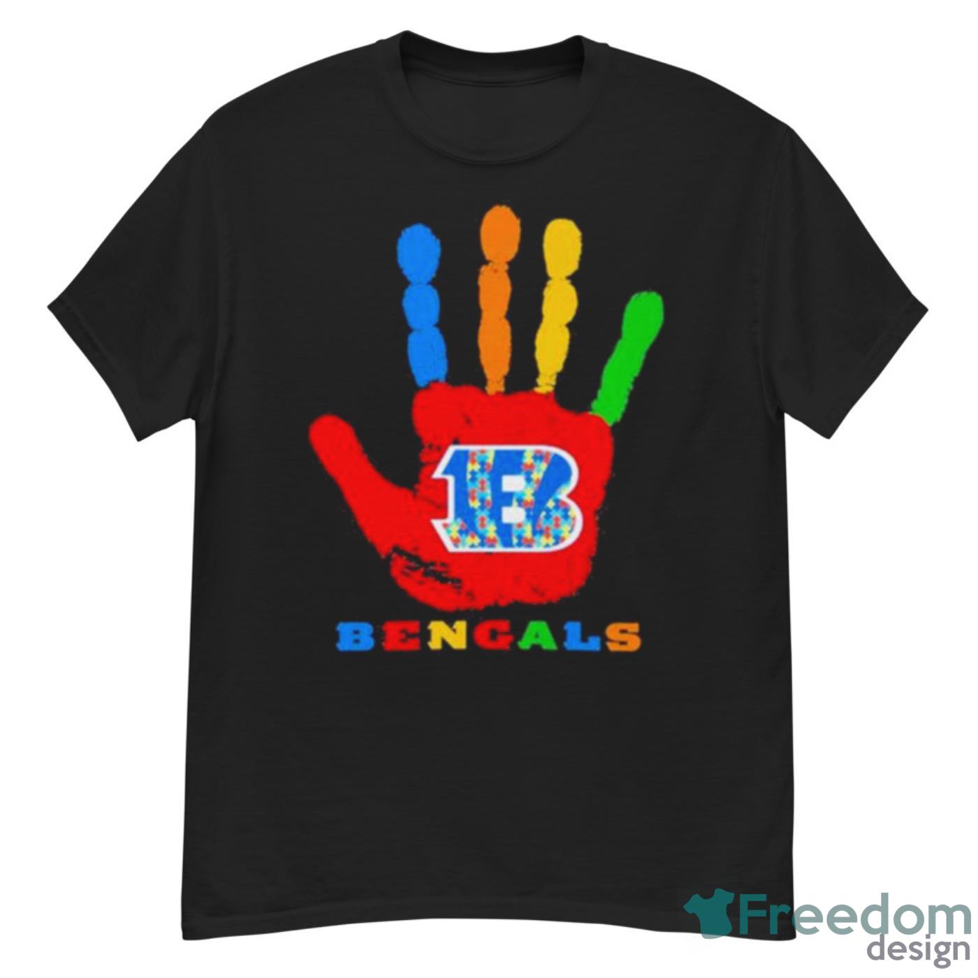 Cincinnati Bengals Hand Autism 2023 NFL Shirt - G500 Men’s Classic T-Shirt