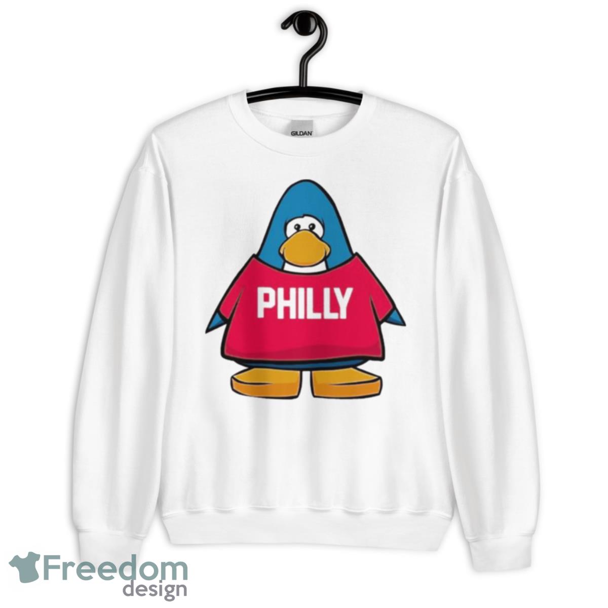 Club Penguin Philadelphia 76ers Basketball Shirt - Unisex Heavy Blend Crewneck Sweatshirt