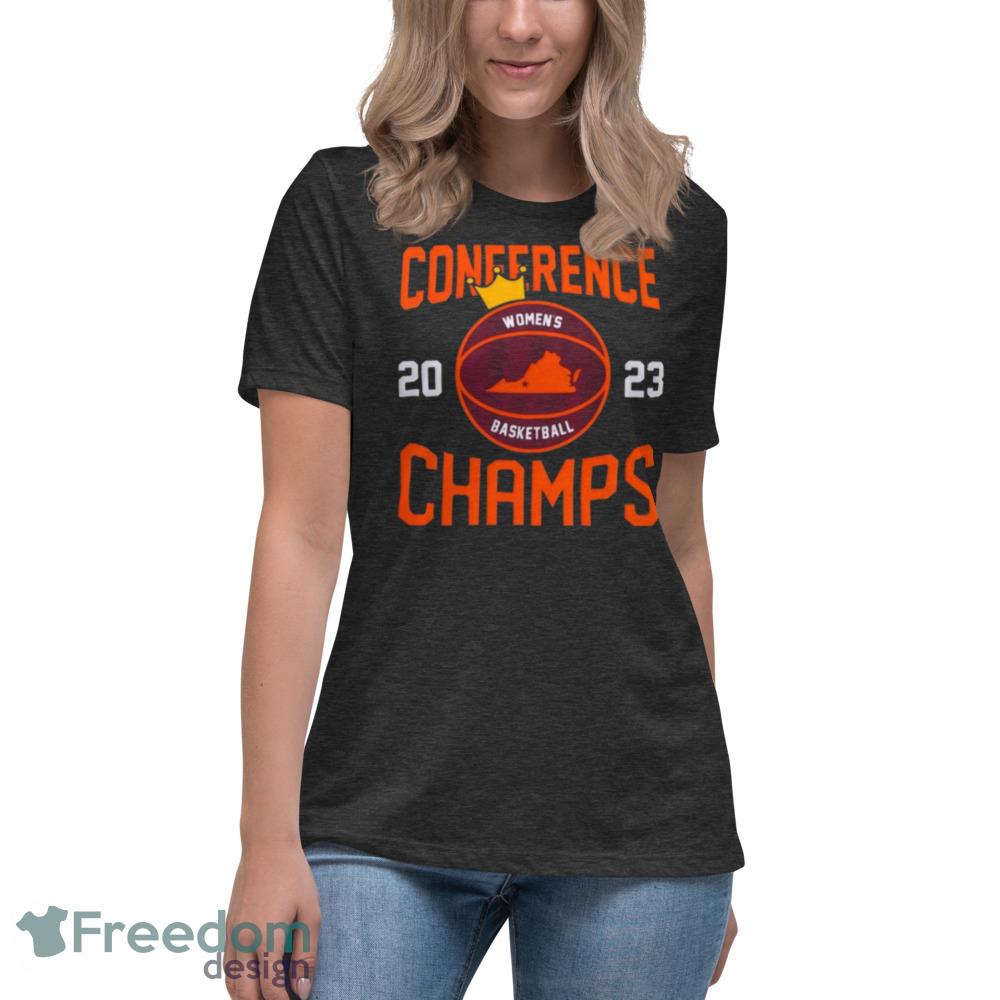 Conference womens basketball champs 2023 orange tshirt - Womens Relaxed Short Sleeve Jersey Tee-1 Conference womens basketball champs 2023 orange tshirt - Womens Relaxed Short Sleeve Jersey Tee-1