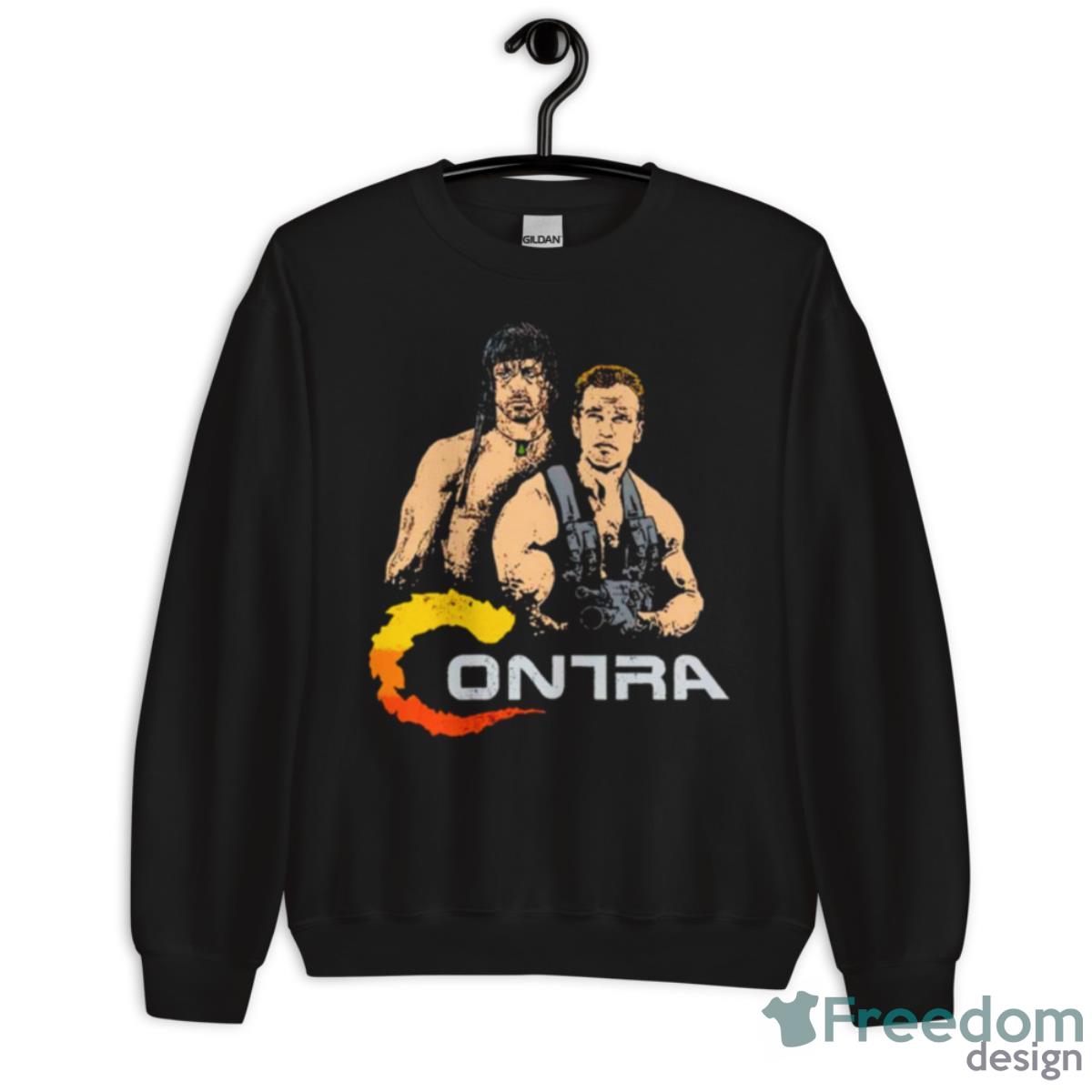 Contra Action Heroes Mashup Shirt image Contra Action Heroes Mashup Shirt - Unisex Crewneck Sweatshirt