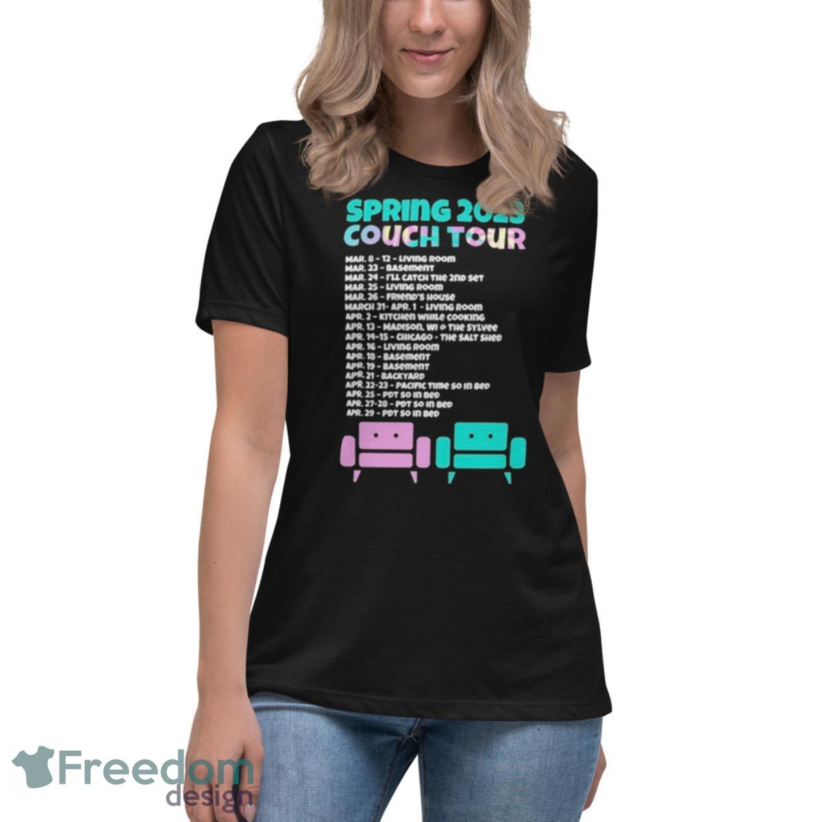 Couch Band Spring 2023 Tour Shirt - Womens Relaxed Short Sleeve Jersey Tee Couch Band Spring 2023 Tour Shirt - Womens Relaxed Short Sleeve Jersey Tee