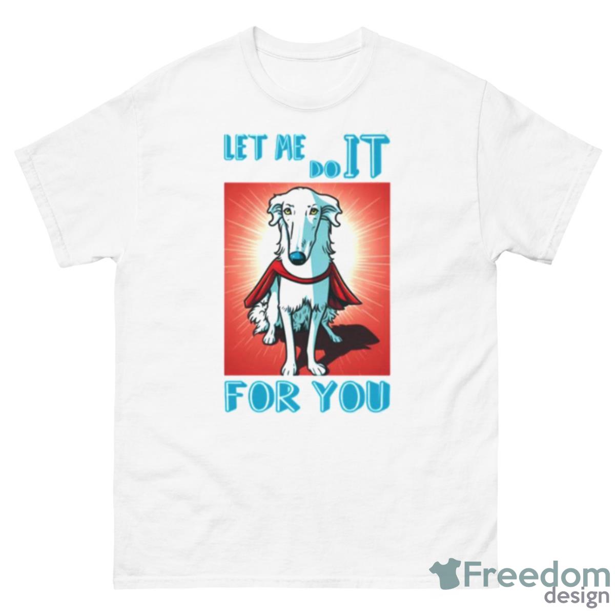 Cute Borzoi Dog As Superhero Shirt - 500 Men’s Classic Tee Gildan