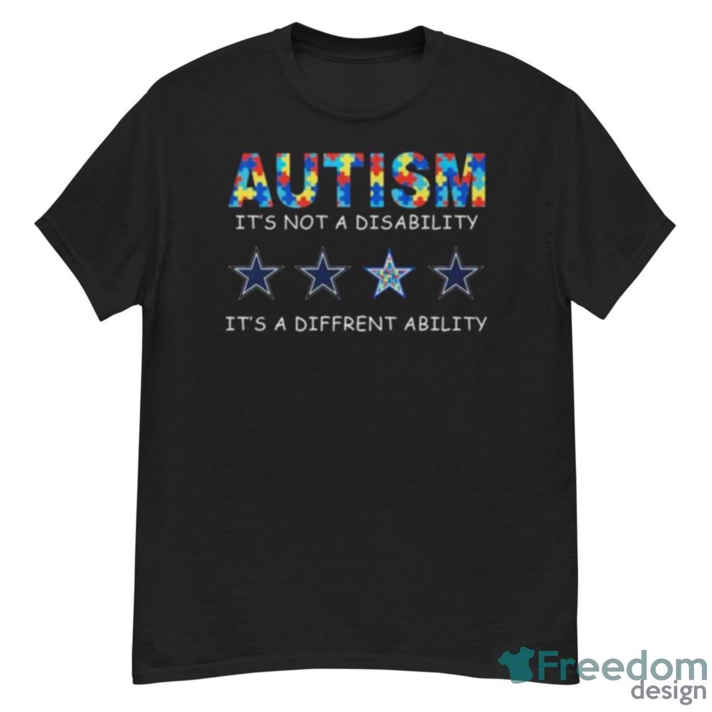 Dallas Cowboys Autism It’s Not A Disability It’s A Different Ability Shirt - G500 Men’s Classic T-Shirt