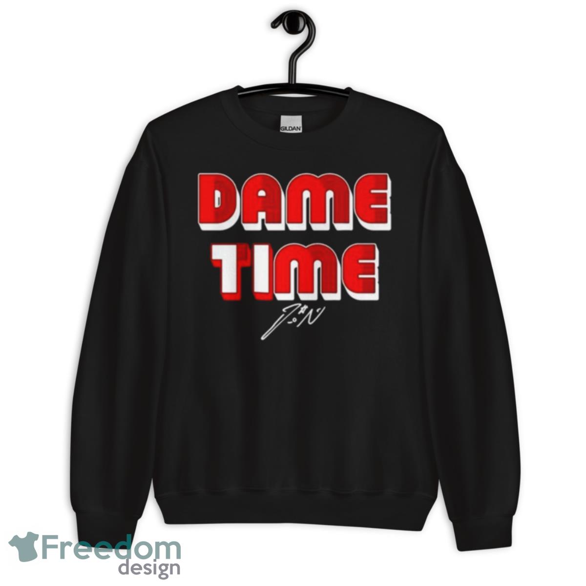 Dame Time Portland Basketball Signature Shirt - Unisex Crewneck Sweatshirt Dame Time Portland Basketball Signature Shirt - Unisex Crewneck Sweatshirt