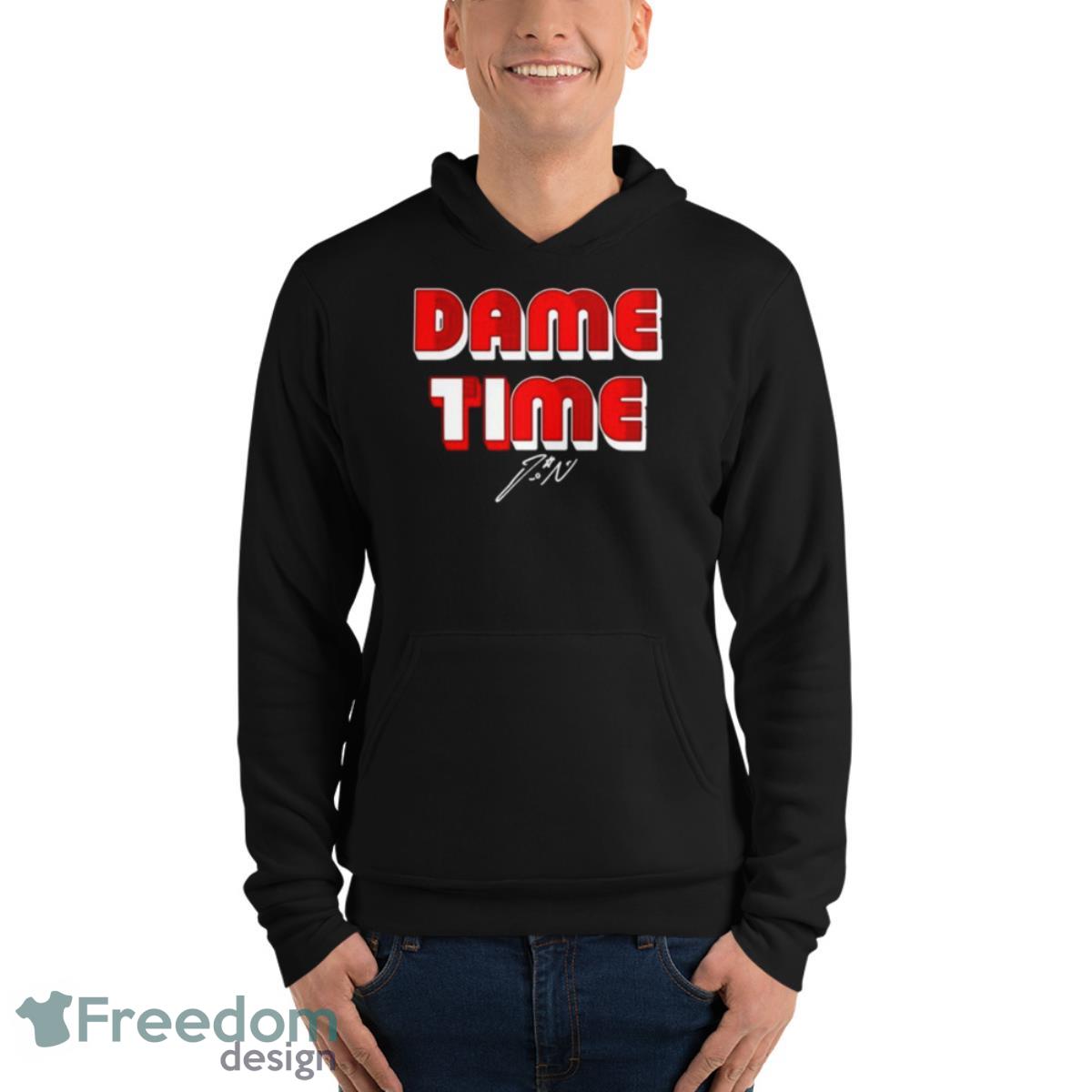 Dame Time Portland Basketball Signature Shirt - Unisex Fleece Pullover Hoodie Dame Time Portland Basketball Signature Shirt - Unisex Fleece Pullover Hoodie