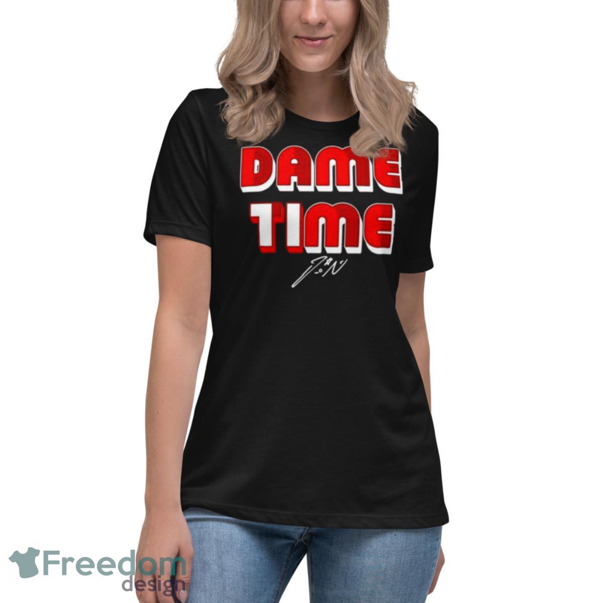 Dame Time Portland Basketball Signature Shirt - Womens Relaxed Short Sleeve Jersey Tee Dame Time Portland Basketball Signature Shirt - Womens Relaxed Short Sleeve Jersey Tee