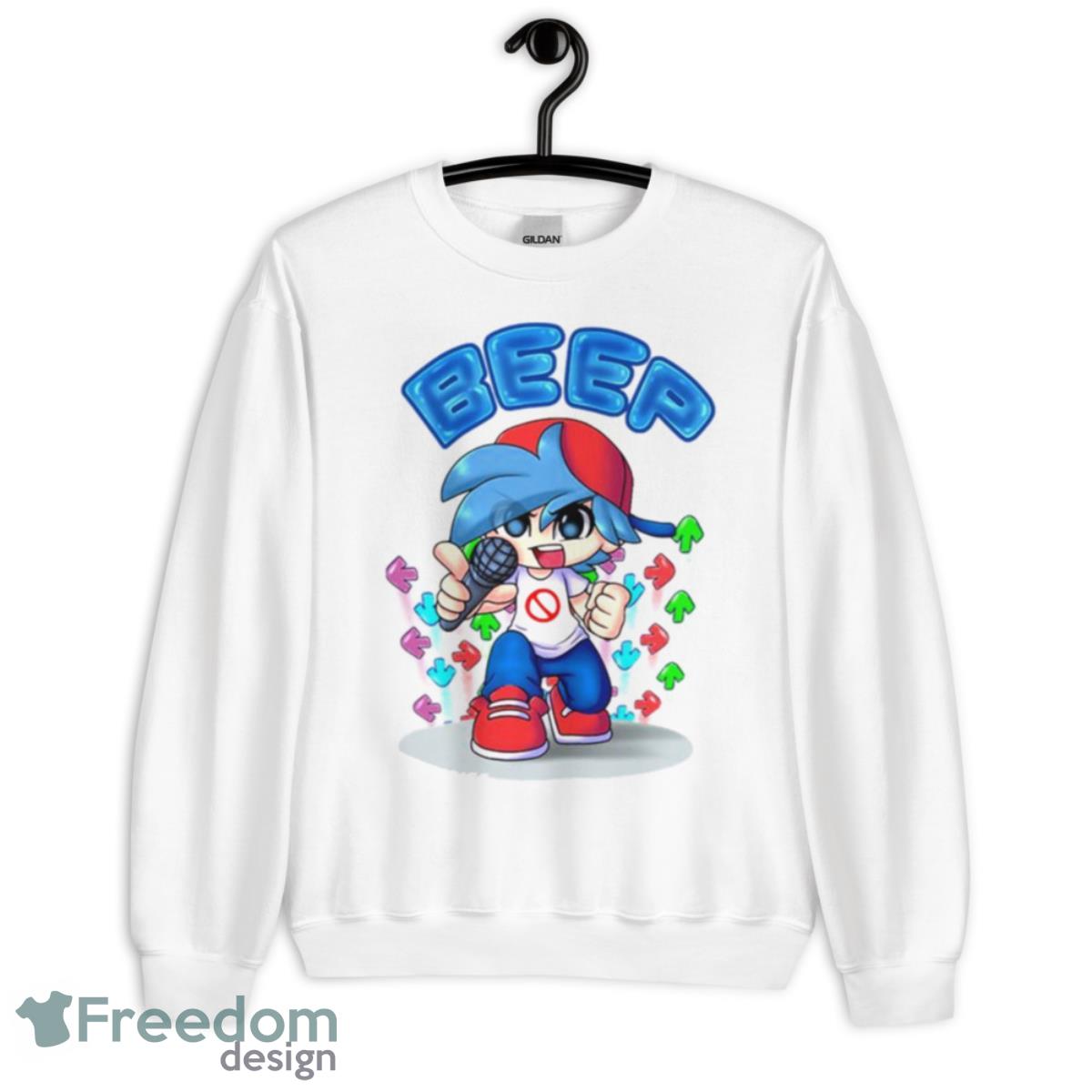 Dancing Boy Boyfriend Beep Friday Night Funkin Shirt - Unisex Heavy Blend Crewneck Sweatshirt