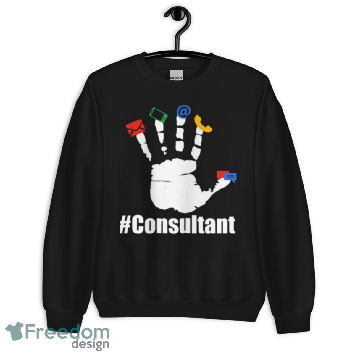 Dark Red Consultant Funny Shirt image Dark Red Consultant Funny Shirt - Unisex Crewneck Sweatshirt