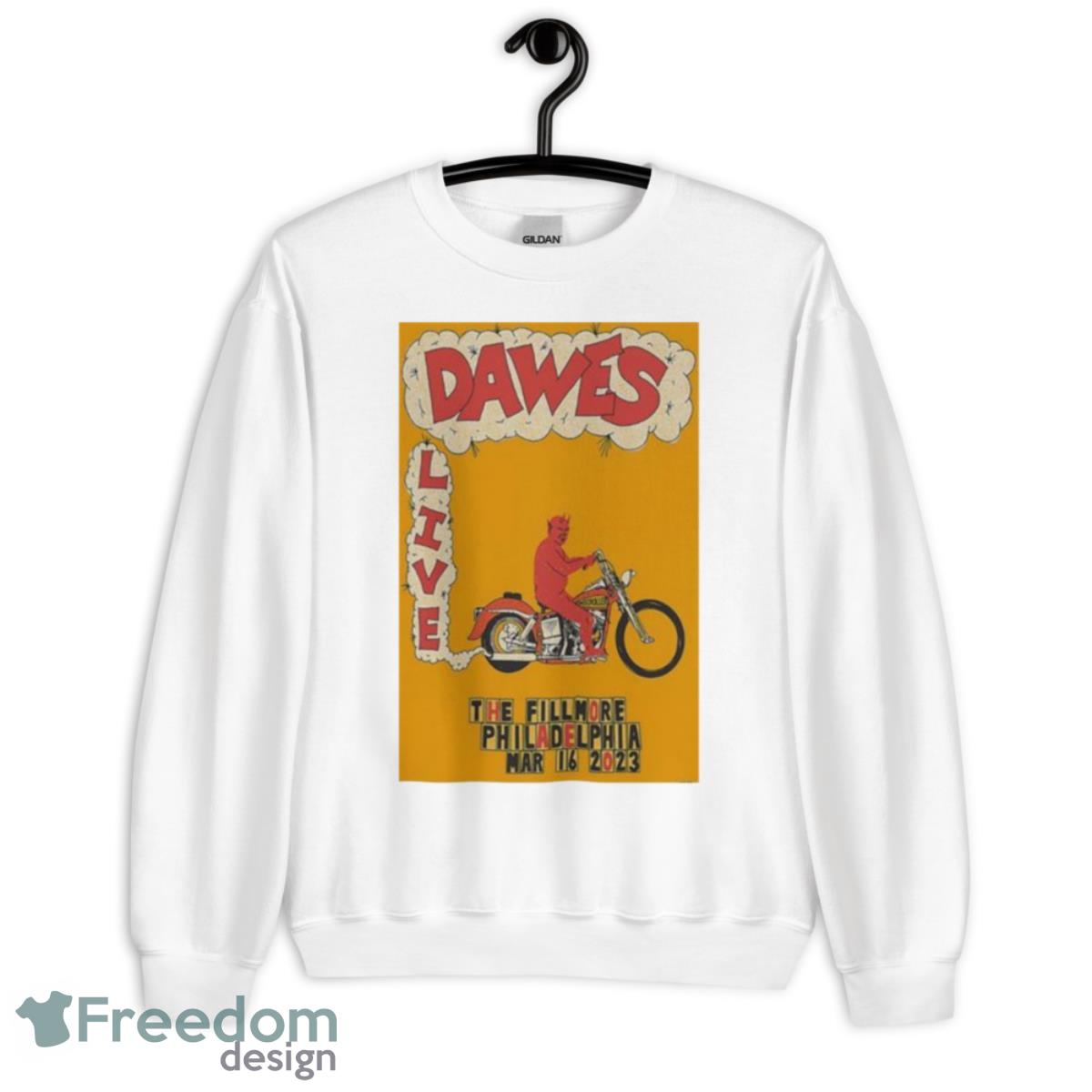 Dawes March 16 2023 The Fillmore Philadelphia Poster Shirt - Unisex Heavy Blend Crewneck Sweatshirt