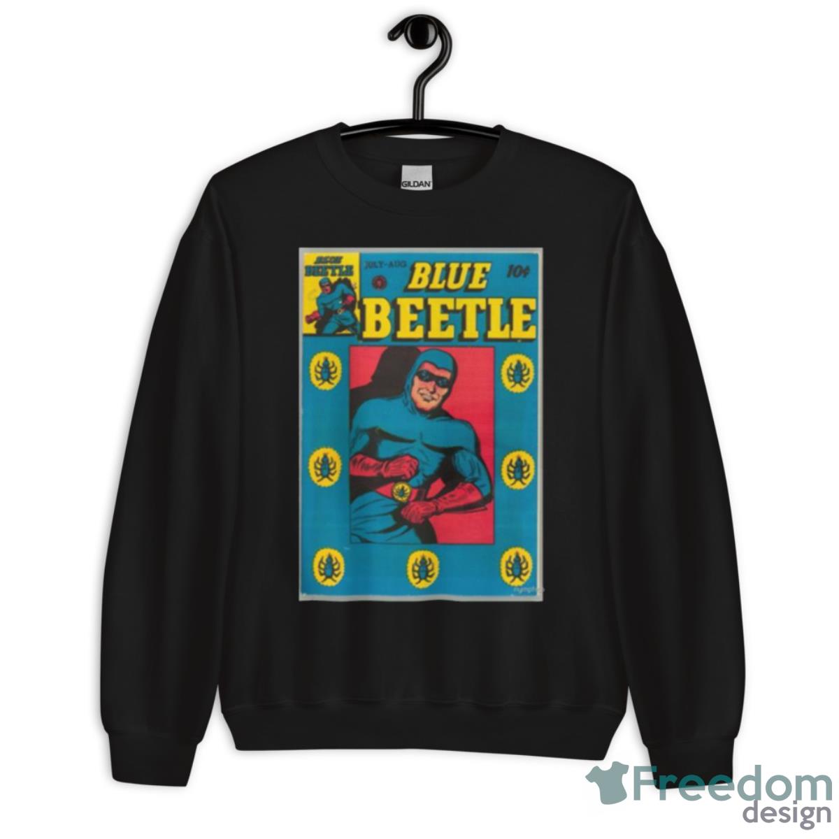 Dc Comic Cover Blue Beetle Now Cc Fixed Shirt - Unisex Crewneck Sweatshirt Dc Comic Cover Blue Beetle Now Cc Fixed Shirt - Unisex Crewneck Sweatshirt