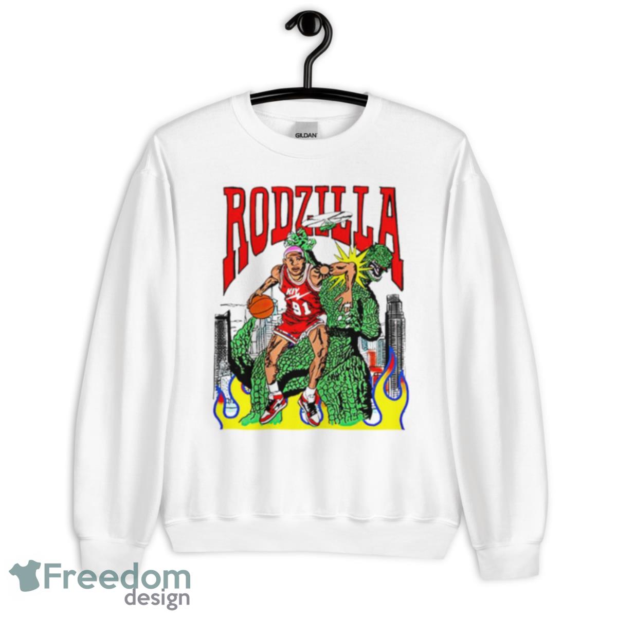 Dennis Rodman Rodzilla Shirt - Unisex Heavy Blend Crewneck Sweatshirt