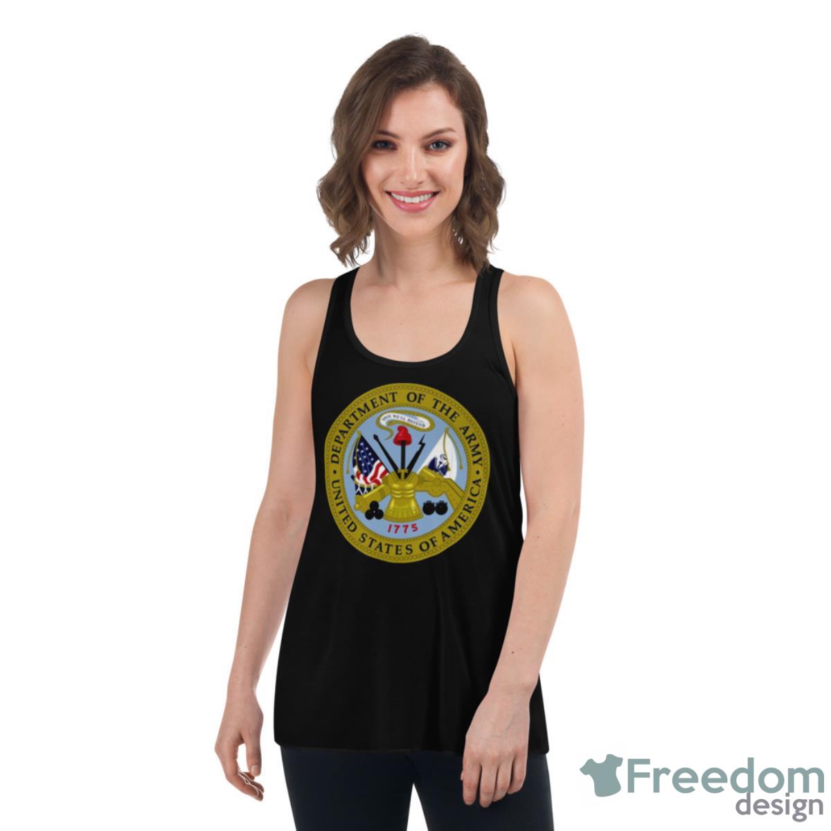 Department Of The Army Us Army Shirt - Womens Flowy Racerback Tank Department Of The Army Us Army Shirt - Womens Flowy Racerback Tank
